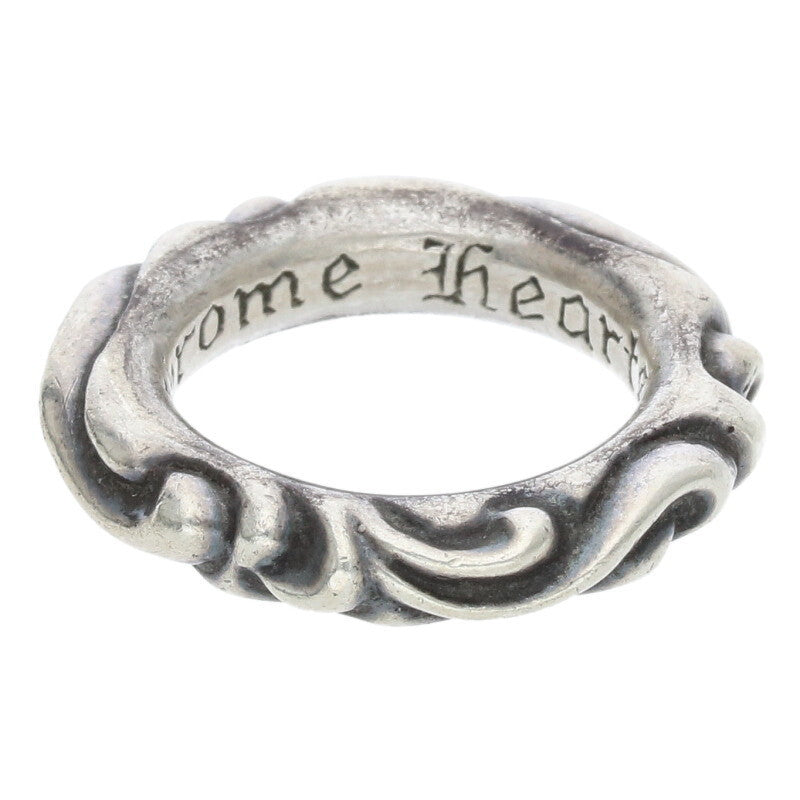 Chrome Hearts SCRL BAND Ring Silver Size 9.5