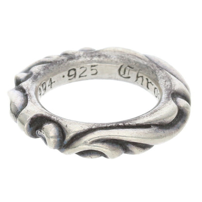 Chrome Hearts SCRL BAND Ring Silver Size 9.5