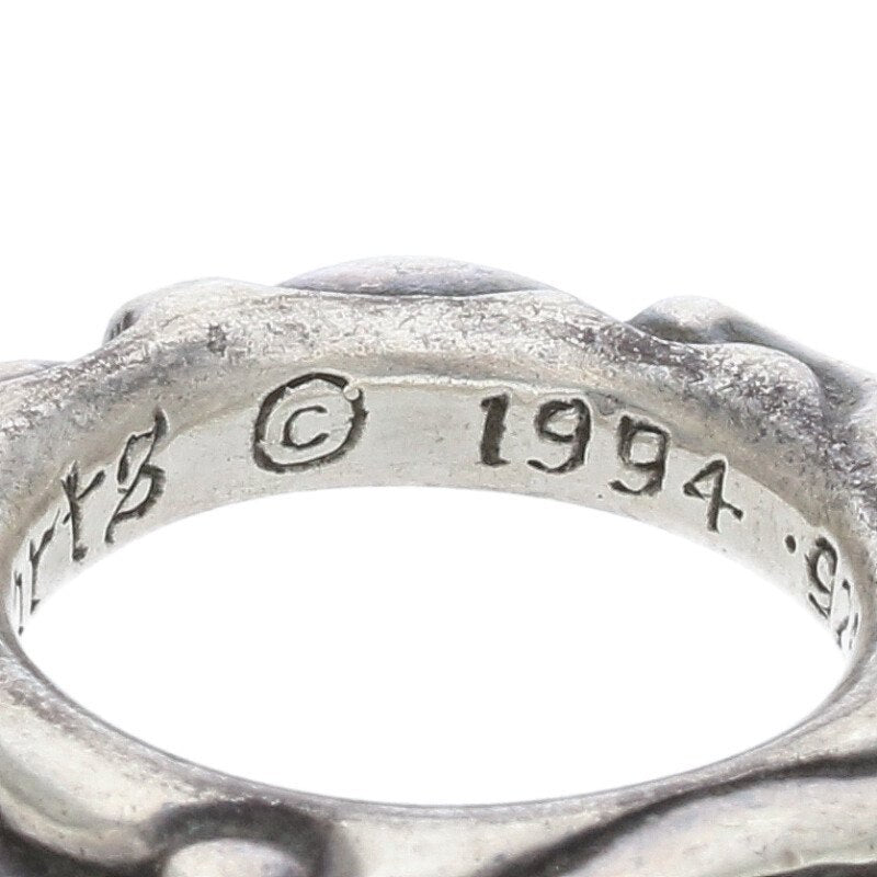 Chrome Hearts SCRL BAND Ring Silver Size 9.5