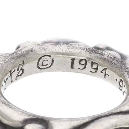 Chrome Hearts SCRL BAND Ring Silver Size 9.5