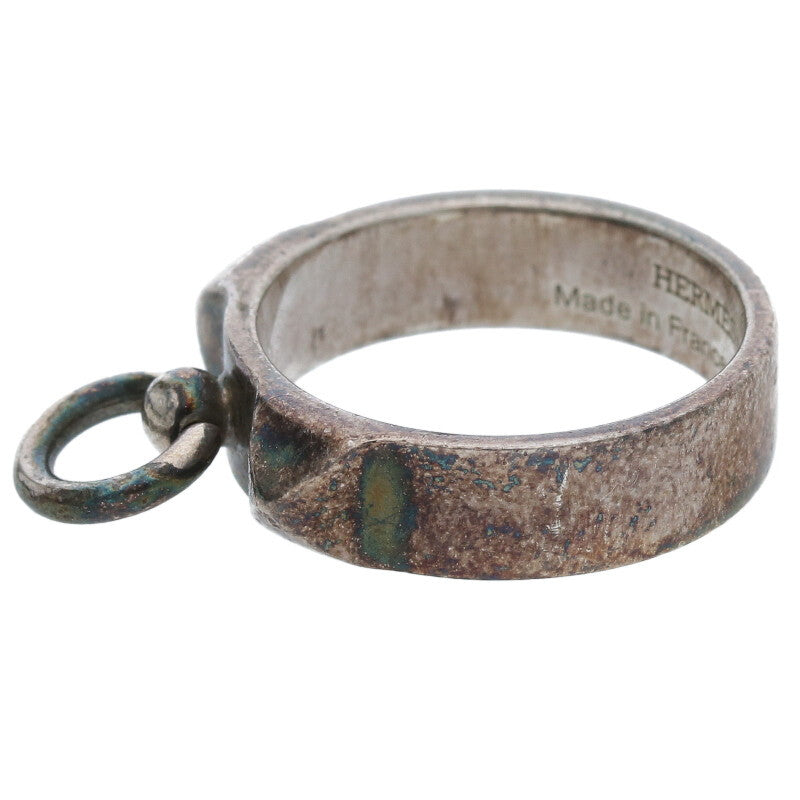 HERMES Collier de Chien PM Silver Ring Size ONE SIZE