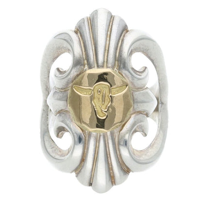 TADY & KING Cast Ring GP Longhorn M Silver Size ONE SIZE