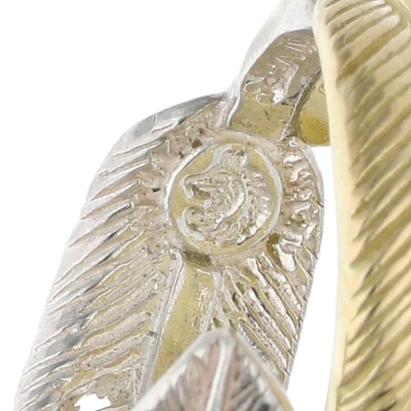 TADY & KING Double Feather K18 Gold Silver Size ONE SIZE