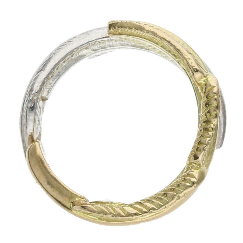 TADY & KING Double Feather K18 Gold Silver Size ONE SIZE