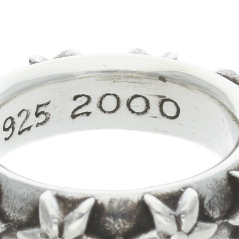 Chrome Hearts STAR BAND 925 Silver Ring Size US 6