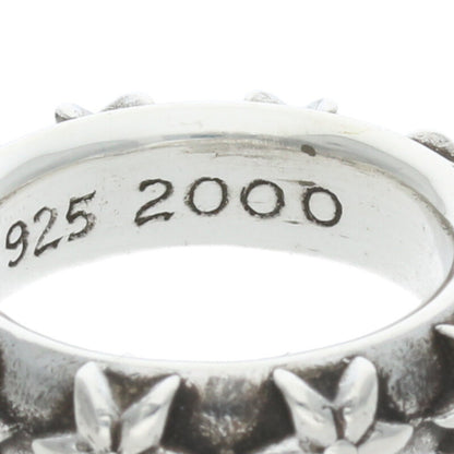 Chrome Hearts STAR BAND 925 Silver Ring Size US 6