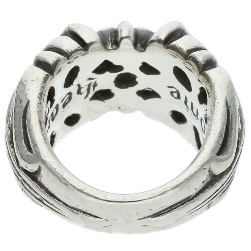 Chrome Hearts K&T Silver Ring Size US 4.5