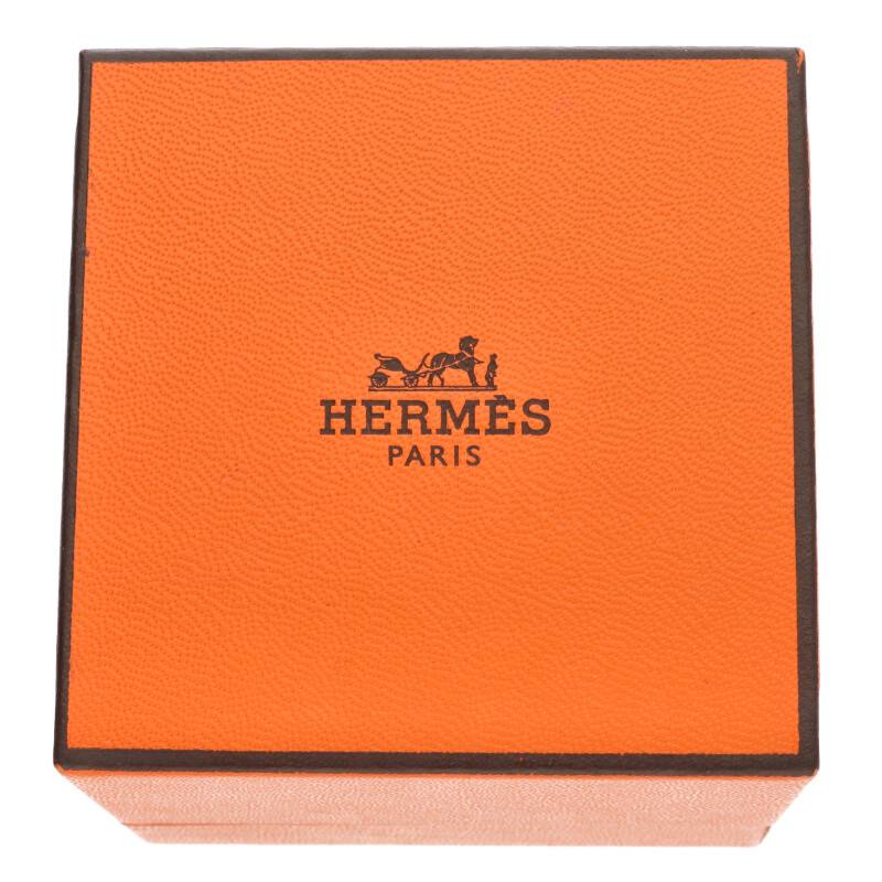 HERMES Osmose GM Silver Ring Size ONE SIZE