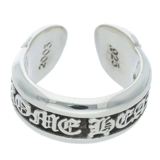 Chrome Hearts SM SCROLL LABEL Ring Silver (Silver 9.64g)