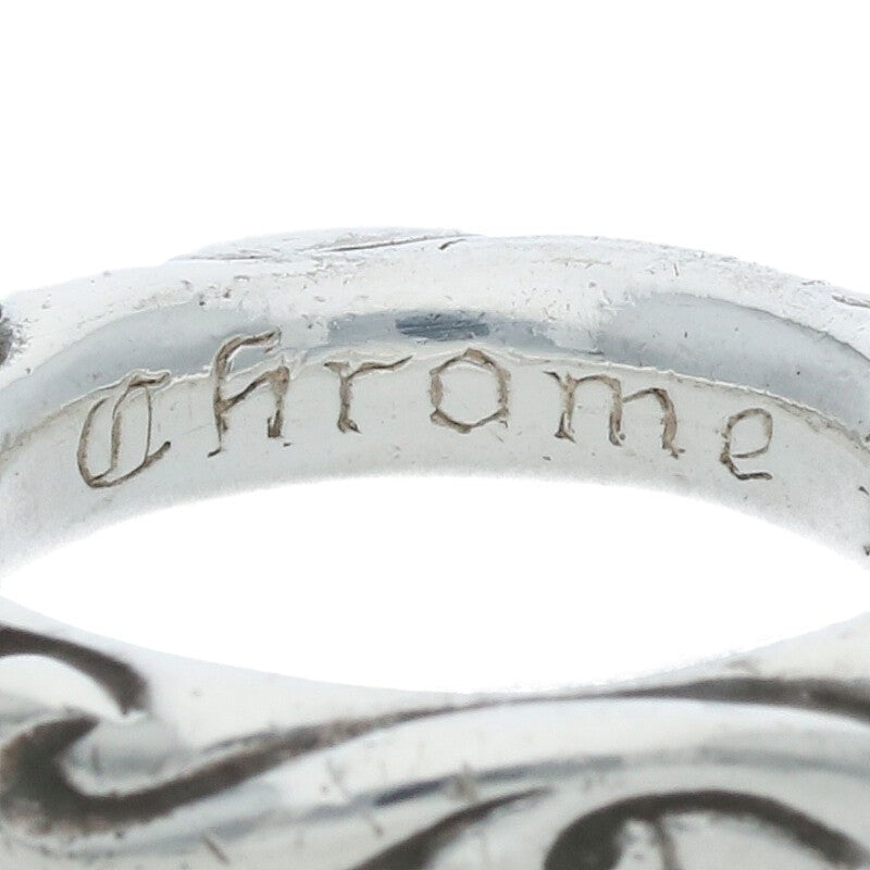 Chrome Hearts SCRL BAND Ring Silver Size 7.5 (Silver 7.32g)