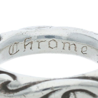 Chrome Hearts SCRL BAND Ring Silver Size 7.5 (Silver 7.32g)