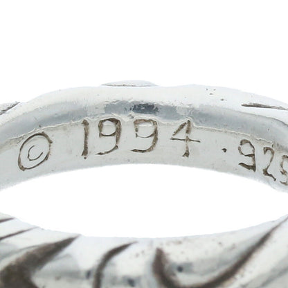 Chrome Hearts SCRL BAND Ring Silver Size 7.5 (Silver 7.32g)