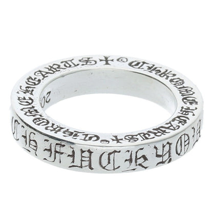 Chrome Hearts 3mm Spacer FUCKYOU Silver Ring Size JP 4 (Silver 5.69g)