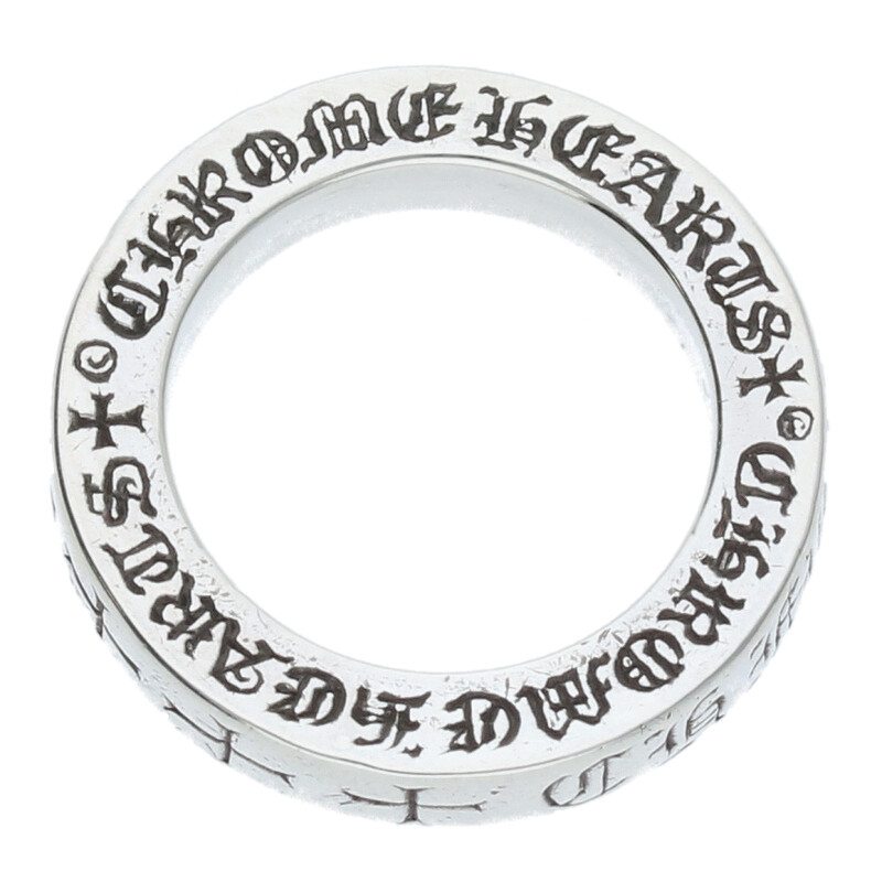 Chrome Hearts 3mm Spacer FUCKYOU Silver Ring Size JP 4 (Silver 5.69g)