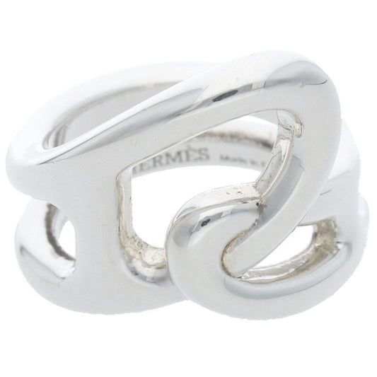 HERMES Chaine d'Ancre Punk Silver Ring Size ONE SIZE