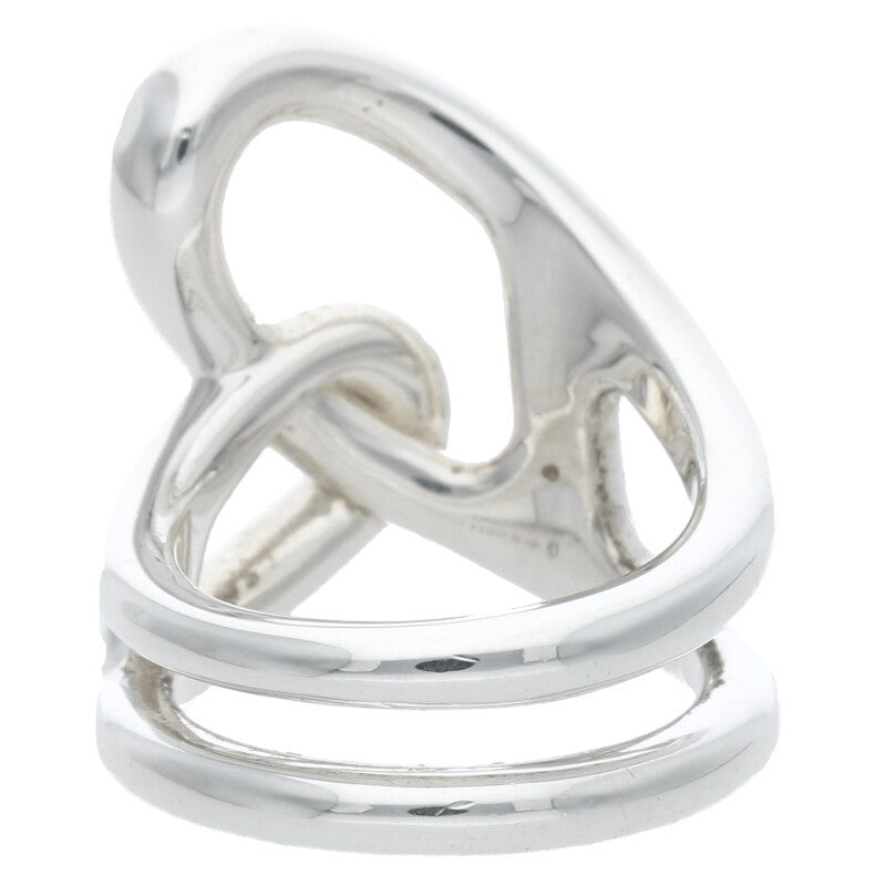 HERMES Chaine d'Ancre Punk Silver Ring Size ONE SIZE