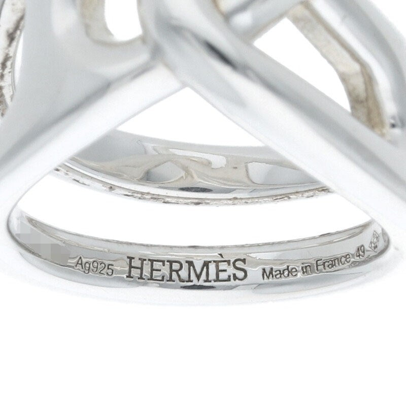 HERMES Chaine d'Ancre Punk Silver Ring Size ONE SIZE