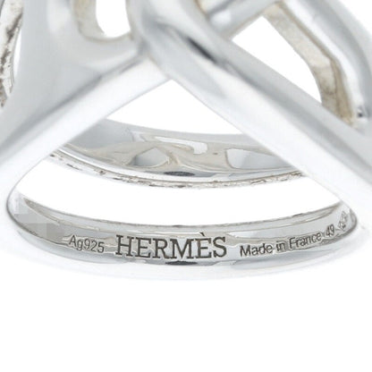 HERMES Chaine d'Ancre Punk Silver Ring Size ONE SIZE