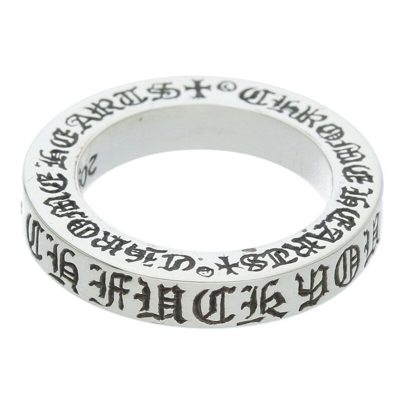 Chrome Hearts 3mm Spacer F**k You Ring Silver Size JP 4
