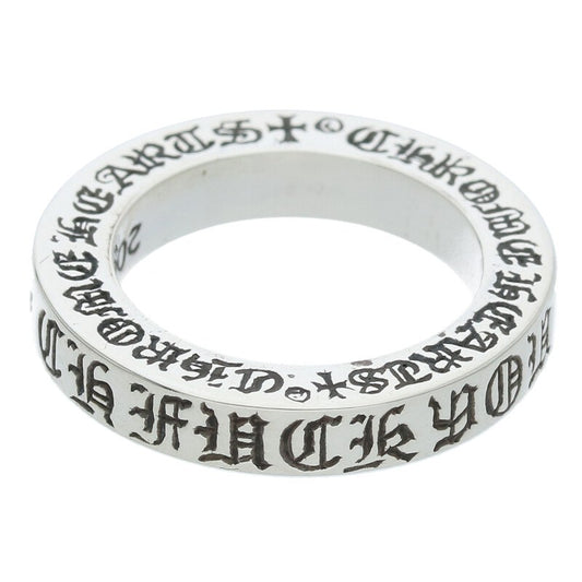Chrome Hearts 3mm Spacer F**k You Ring Silver Size US 3