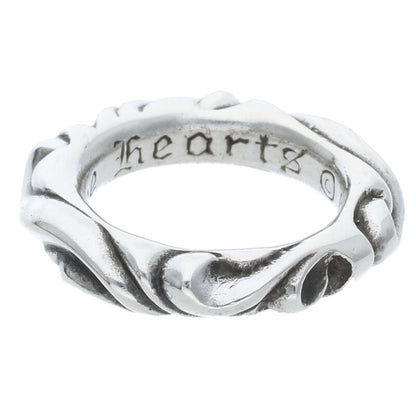 Chrome Hearts SCRL BAND Ring Silver Size 7.5 (Silver 7.86g)