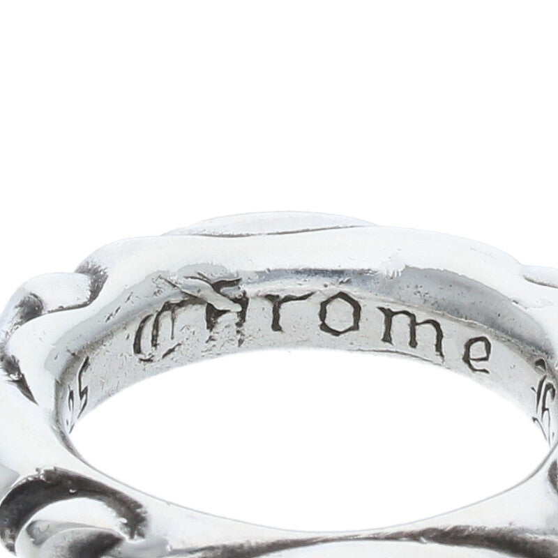 Chrome Hearts SCRL BAND Ring Silver Size 7.5 (Silver 7.86g)