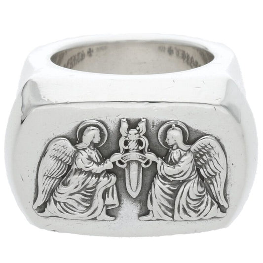 Chrome Hearts BIG PJ Angel Silver Ring Size ONE SIZE