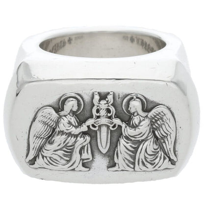 Chrome Hearts BIG PJ Angel Silver Ring Size US 6