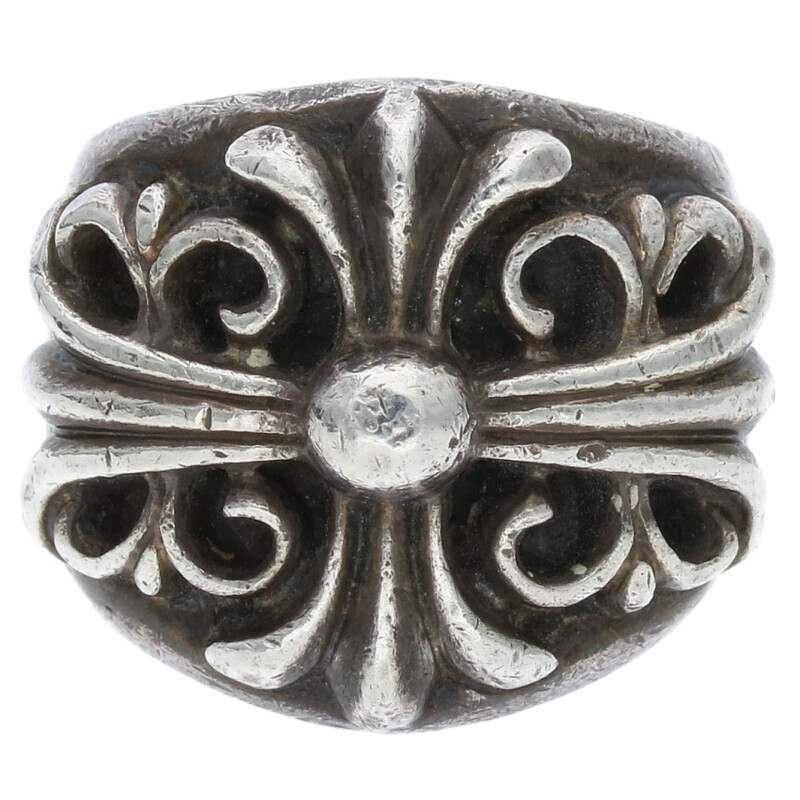 Chrome Hearts Keeper Sterling Silver Ring Size US 7.5