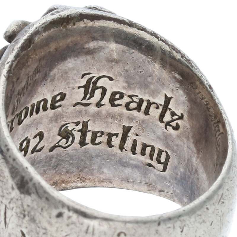 Chrome Hearts Keeper Sterling Silver Ring Size US 7.5
