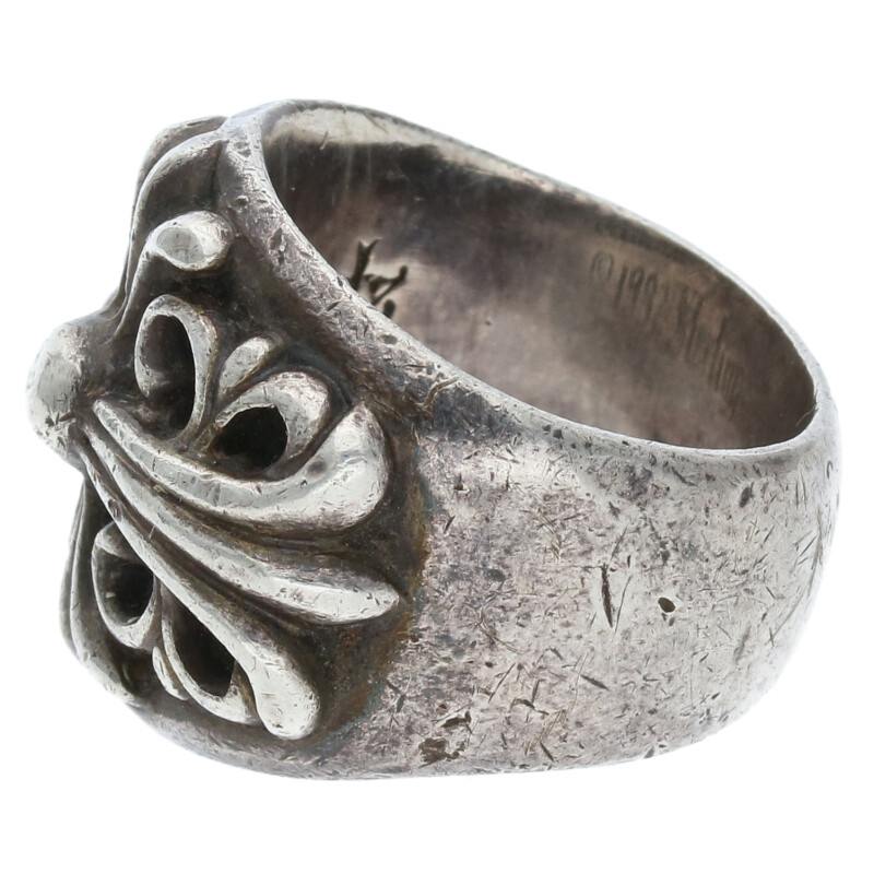 Chrome Hearts Keeper Sterling Silver Ring Size US 7.5