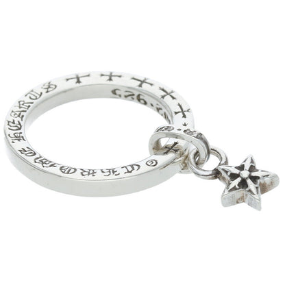 Chrome Hearts NTFL w Star Motif Silver Ring Size US 5