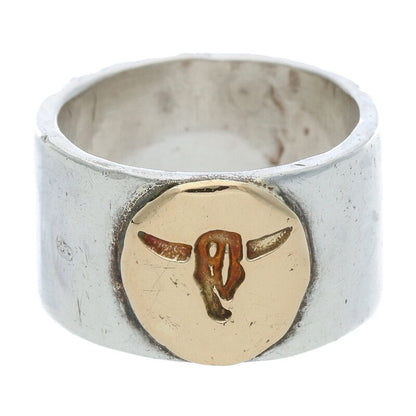 TADY & KING Flat Ring GP Longhorn K18 Silver Size ONE SIZE