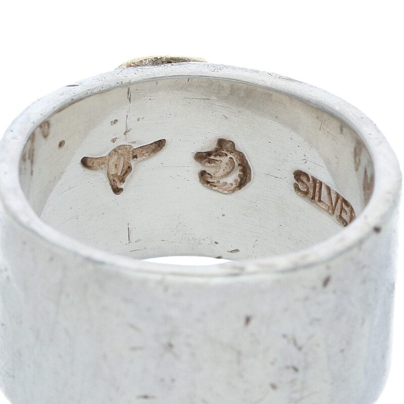 TADY & KING Flat Ring GP Longhorn K18 Silver Size ONE SIZE