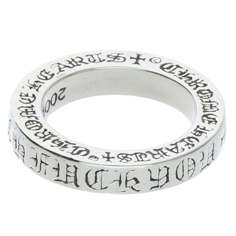 Chrome Hearts 3mm Spacer F**k You Ring Silver Size JP 4