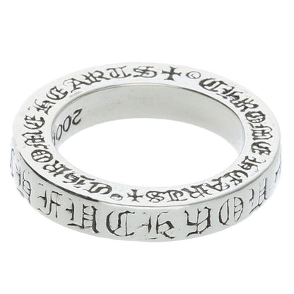 Chrome Hearts 3mm Spacer F**k You Ring Silver Size JP 4