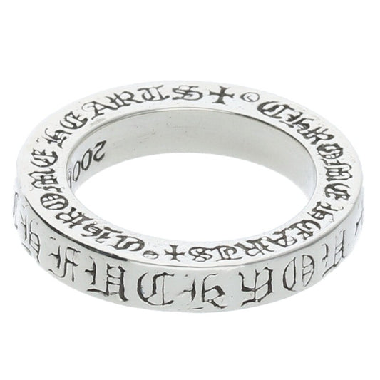 Chrome Hearts 3mm Spacer F**k You Ring Silver Size US 3