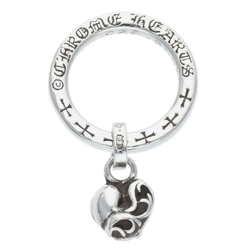 Chrome Hearts NTFL w Heart Motif Silver Ring Size ONE SIZE