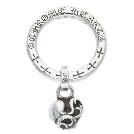 Chrome Hearts NTFL w Heart Motif Silver Ring Size ONE SIZE