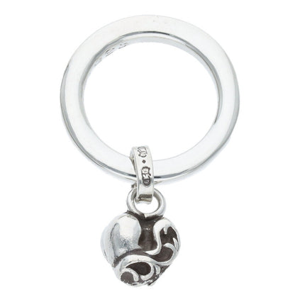 Chrome Hearts NTFL w Heart Motif Silver Ring Size ONE SIZE