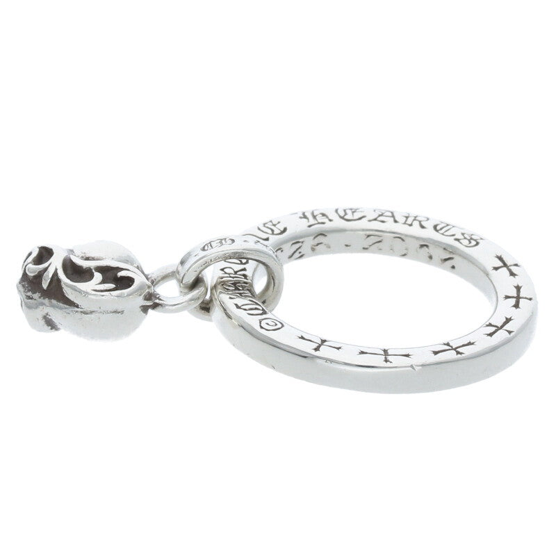 Chrome Hearts NTFL w Heart Motif Silver Ring Size ONE SIZE