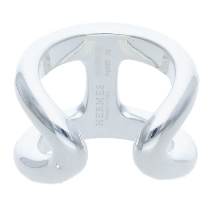 HERMES Osmose GM Silver Ring Size ONE SIZE