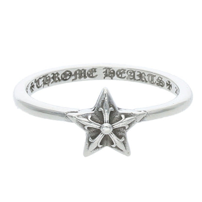 Chrome Hearts BUBBLGM STAR Silver Ring Size US 4.5