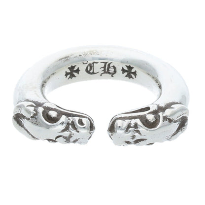 Chrome Hearts DOUBLE DOG RING Size US 4