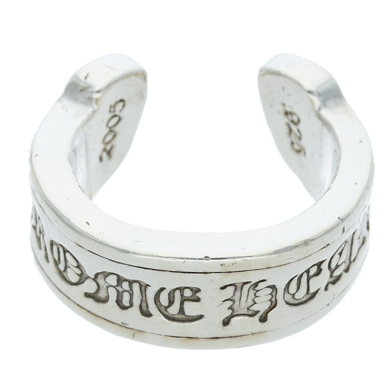 Chrome Hearts LG SCROLL LABEL Silver Ring Size ONE SIZE