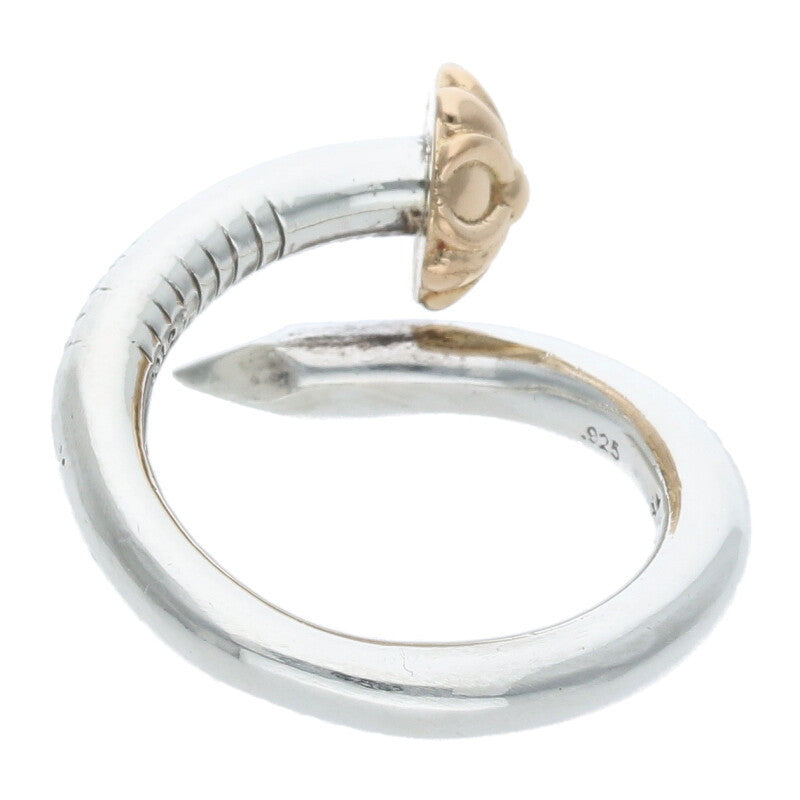 Chrome Hearts NAIL CRSBALL W GLD Two-Tone Ring Size US 5.5