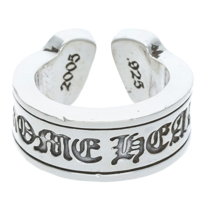 Chrome Hearts LG SCROLL LABEL Silver Ring Size ONE SIZE