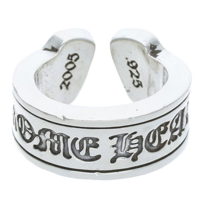 Chrome Hearts LG SCROLL LABEL Silver Ring Size ONE SIZE