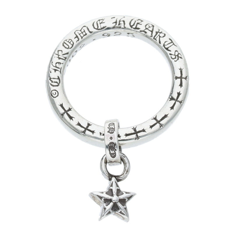 Chrome Hearts NTFL w Star Motif Silver Ring Size US 4.5