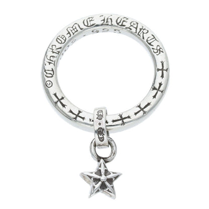 Chrome Hearts NTFL w Star Motif Silver Ring Size US 4.5